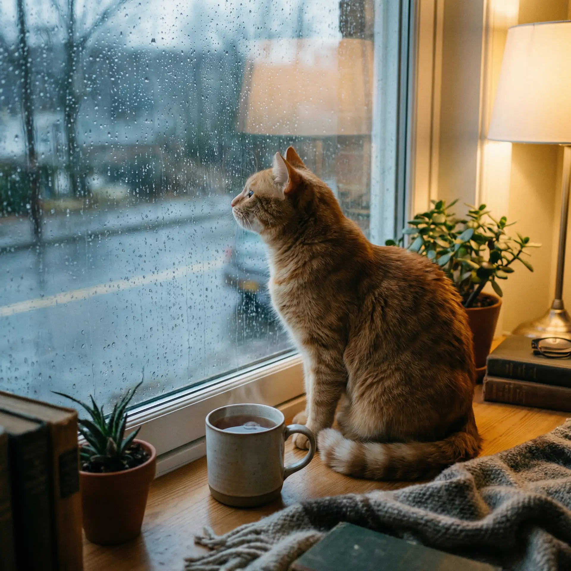 猫咪望着窗外的雨 - 武藤兰在线电影
